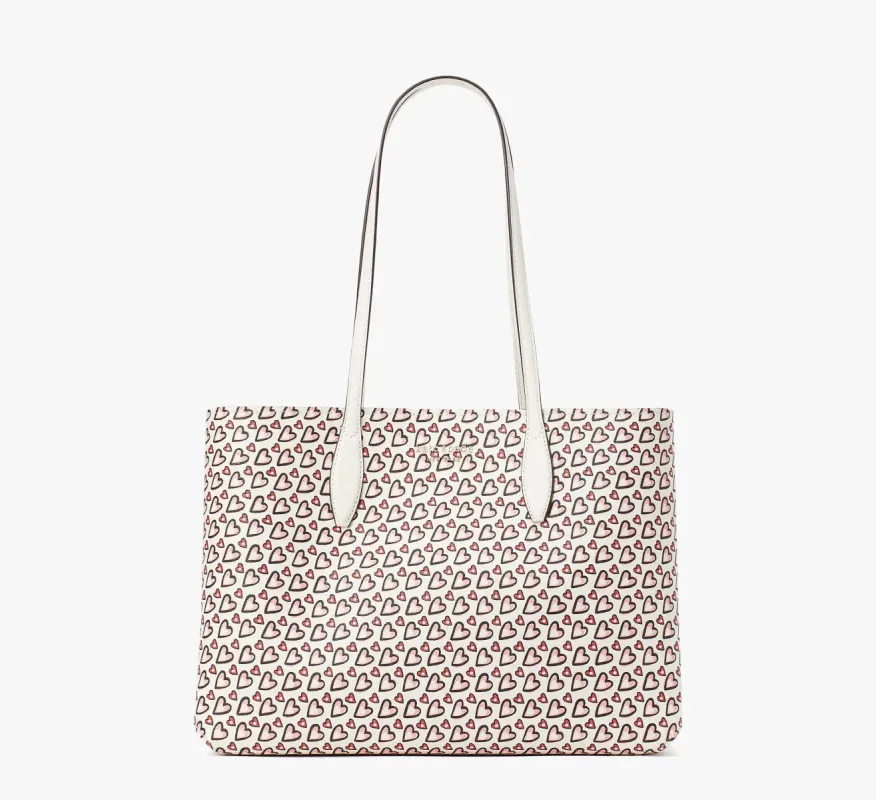 Kate Spade All Day Fancy Hearts Large Tote sold by Ruumur
