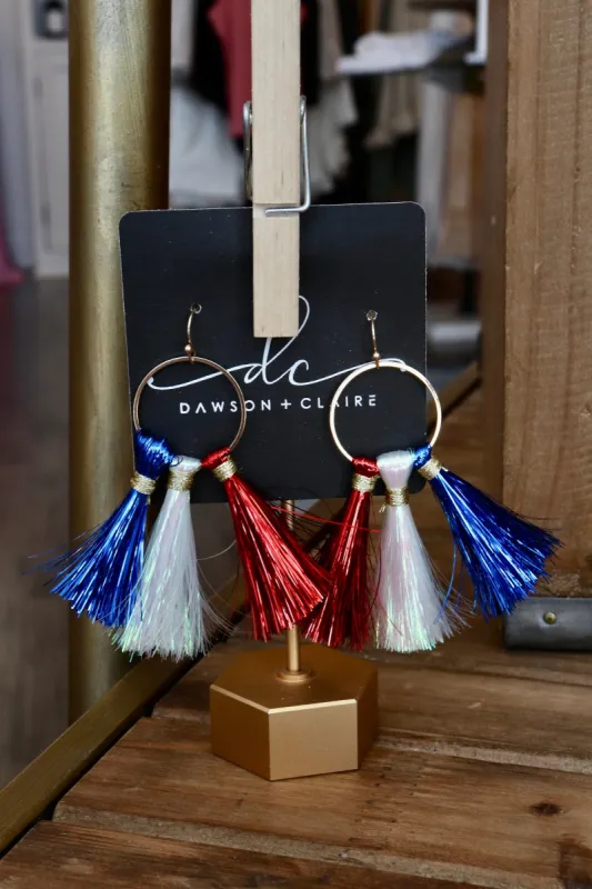 AMERICANA TASSEL EARRINGS sold by Ruumur