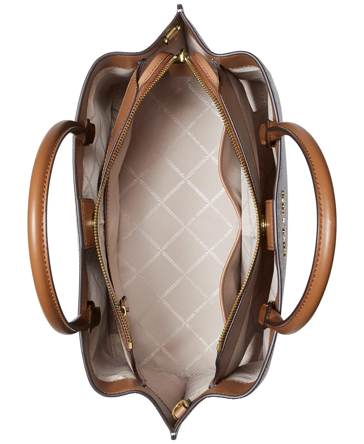 Michael Kors Women's Brown & Acorn Arielle Large Satchel sold by Ruumur product image thumbnail 2