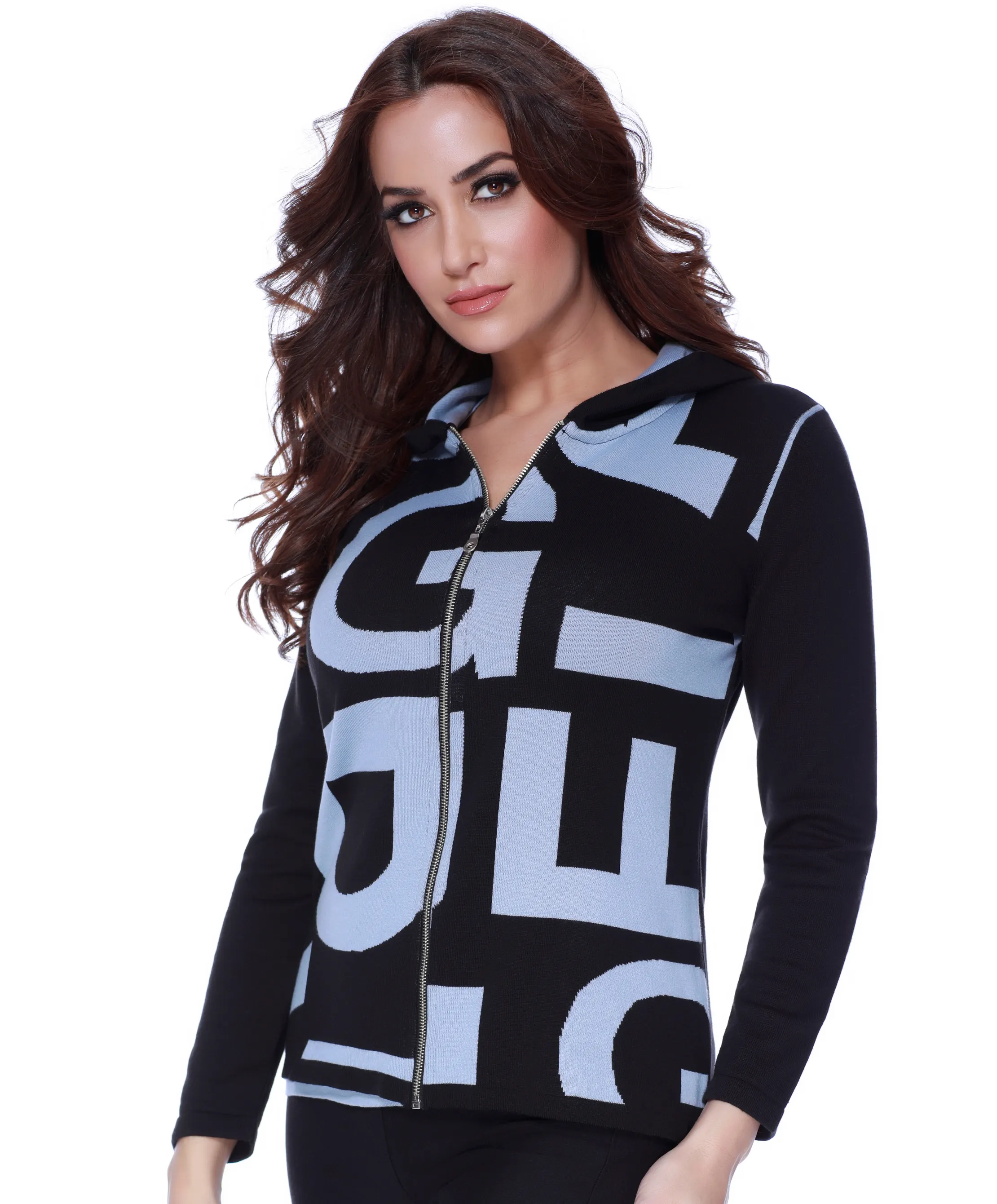 Angel Apparel Abstract Hooded Cardigan sold by Ruumur product image thumbnail 2