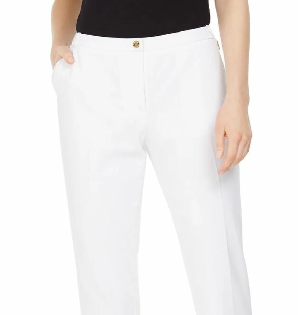 Calvin Klein Women's Slim-Leg Ankle Dress Pants White Size 14 sold by Ruumur product image thumbnail 3
