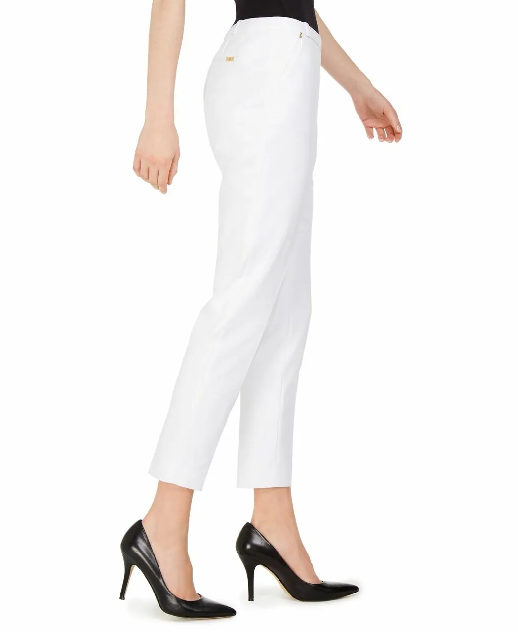 Calvin Klein Women's Slim-Leg Ankle Dress Pants White Size 14 sold by Ruumur product image thumbnail 2