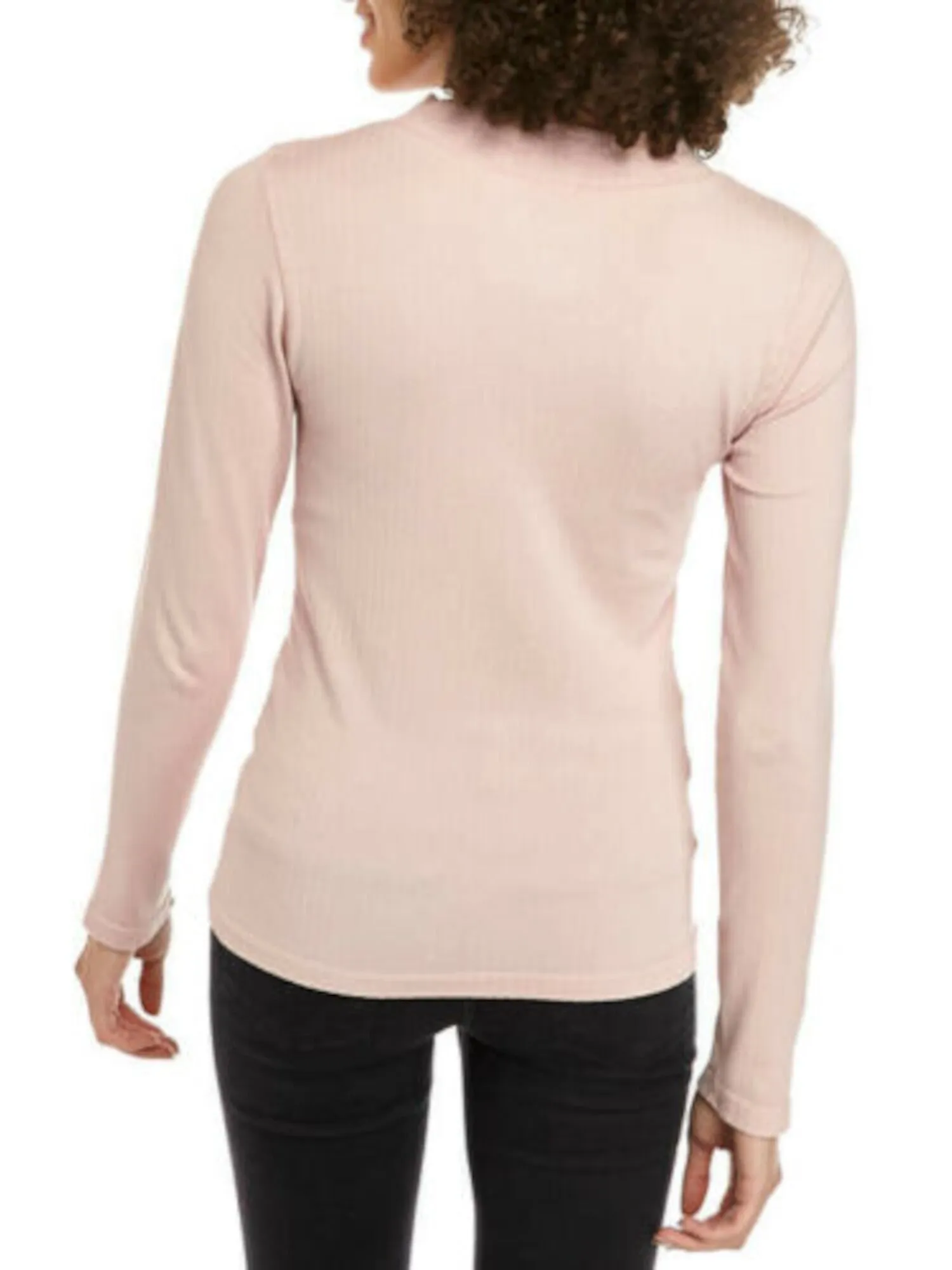 Free People Women's Long Sleeve Turtle Neck T-Shirt Blush Size X-Small sold by Ruumur product image thumbnail 2