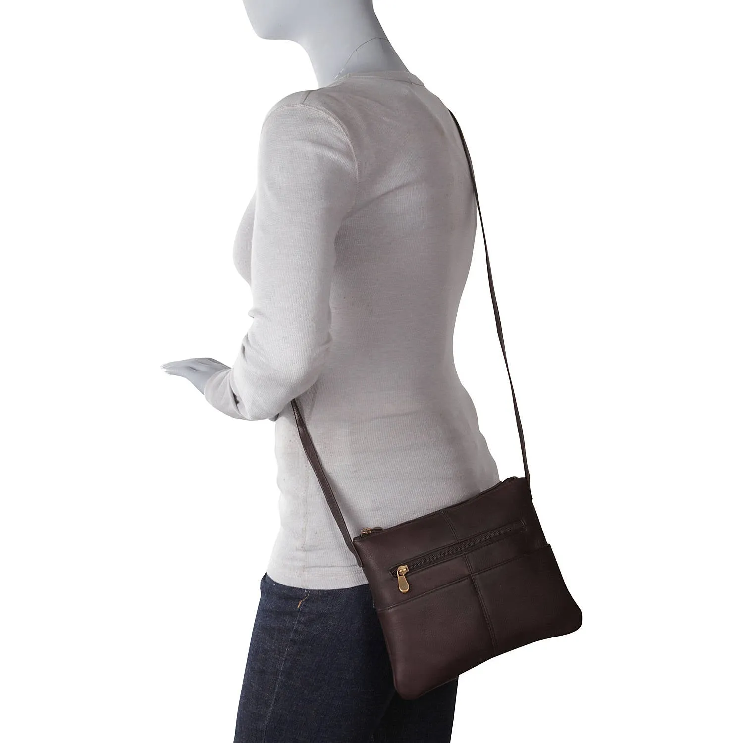 Le Donne Leather Three Slip Crossbody Shoulder Bag sold by Ruumur product image thumbnail 4