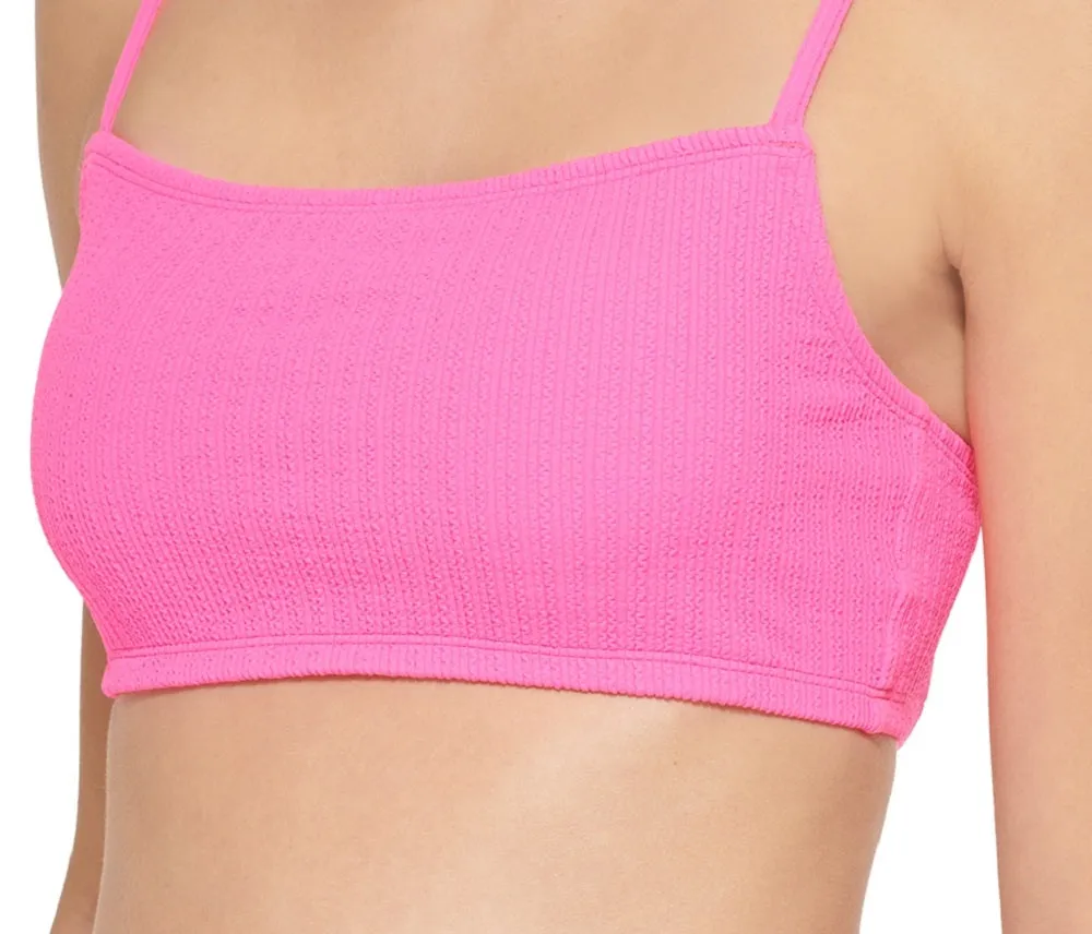 Dkny Women's Textured Bralette Bikini Top Swimsuit Pink sold by Ruumur product image thumbnail 3