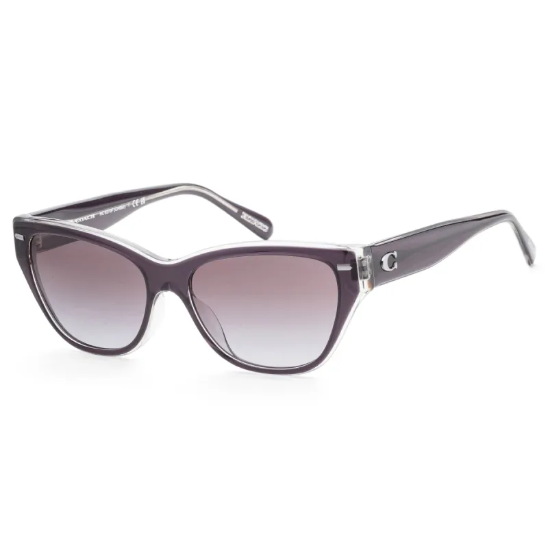 Coach Women's Fashion HC8370F-57458G 56mm Black/Transparent Grey Sunglasses sold by Ruumur