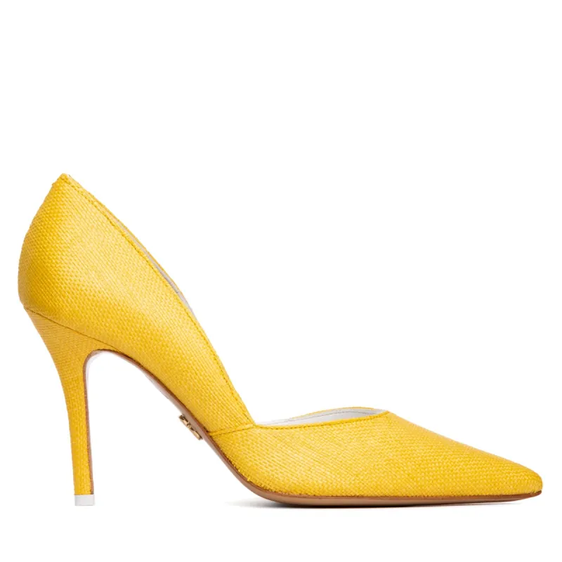 Allegra Stiletto Leather Mix Pump sold by Ruumur