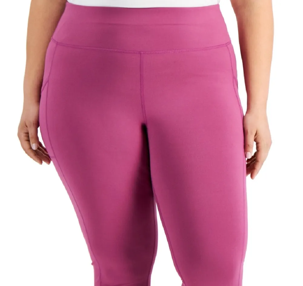 ID Ideology Women's Cropped Leggings Purple sold by Ruumur product image thumbnail 2
