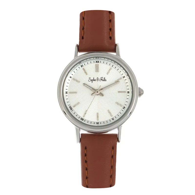 Sophie & Freda Berlin Leather-Band Watch - Brown made by Ruumur