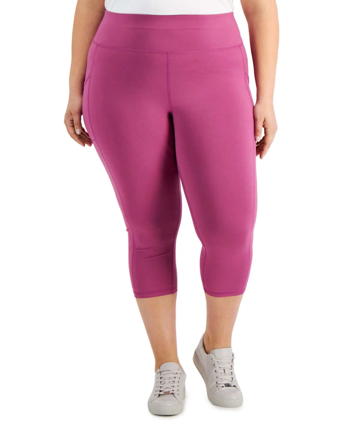 ID Ideology Women's Cropped Leggings Purple sold by Ruumur product image thumbnail 5