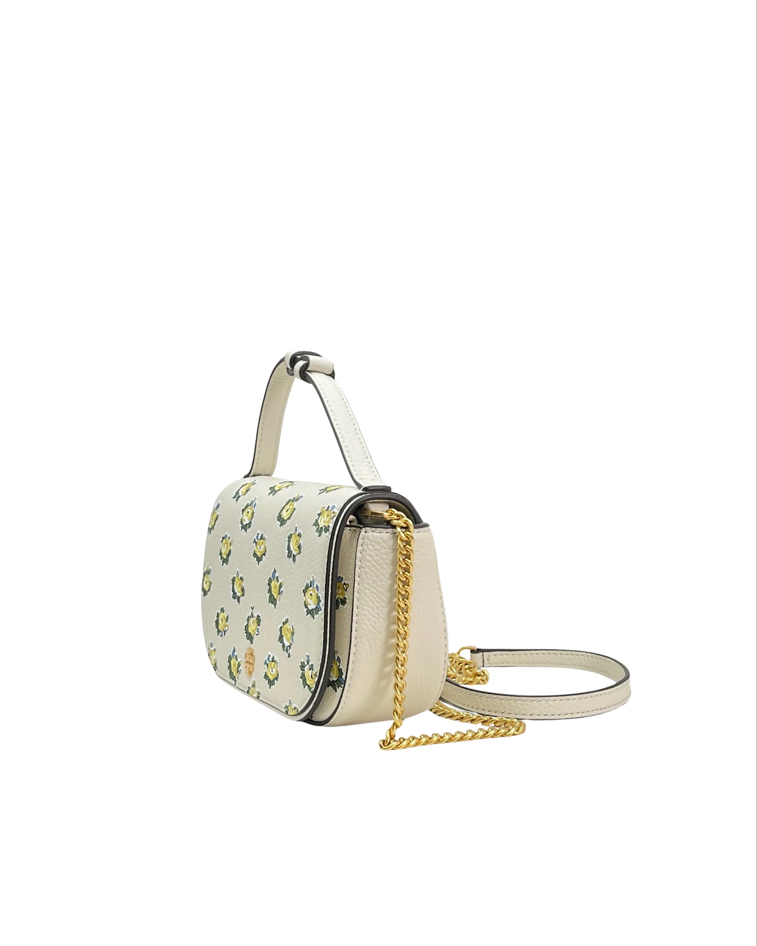 Tory Burch New Ivory Garden Rose Emerson Printed Top Handle Crossbody sold by Ruumur product image thumbnail 3