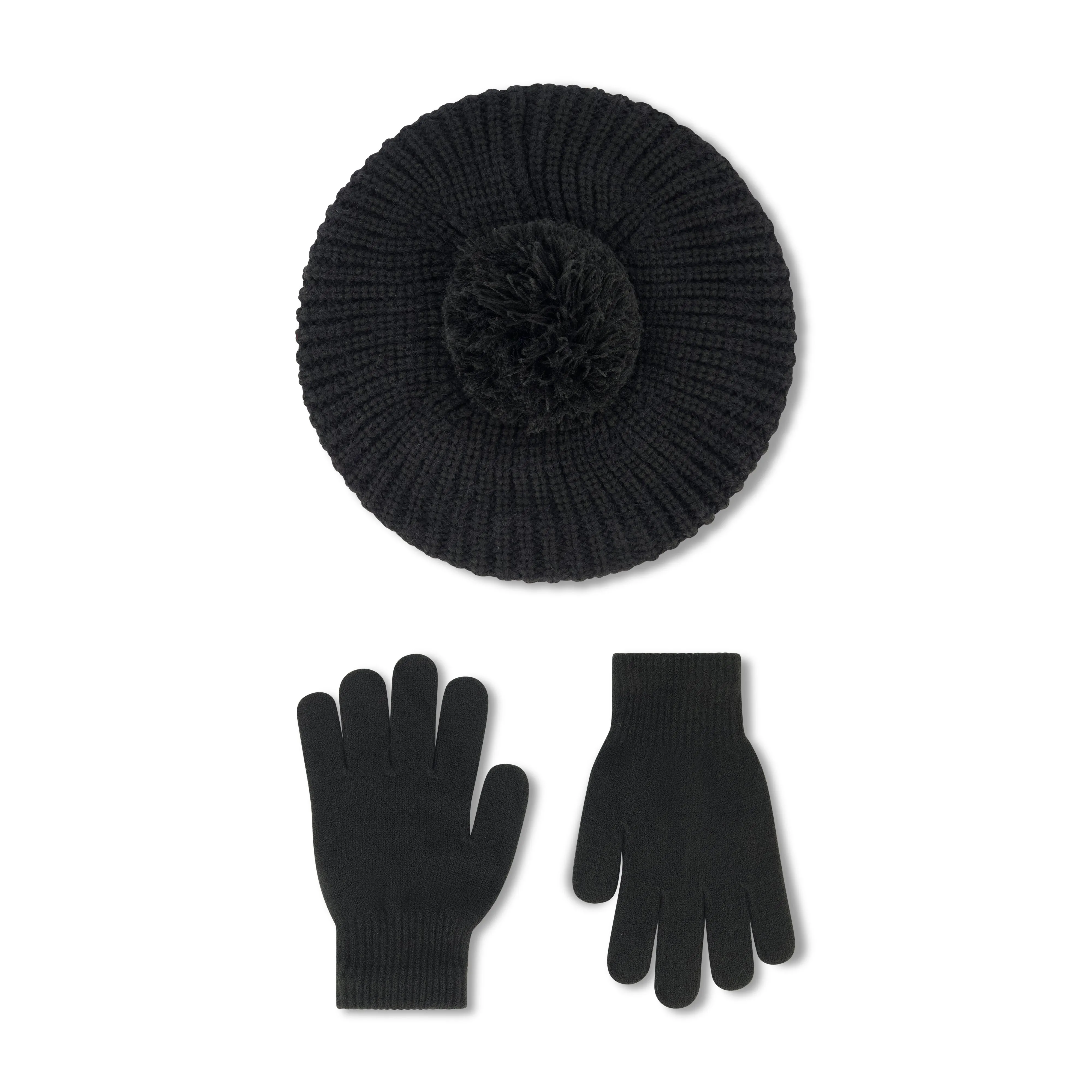 Laundry by Shelli Segal Women's Cozy Feather Yarn Beret and Glove Set sold by Ruumur