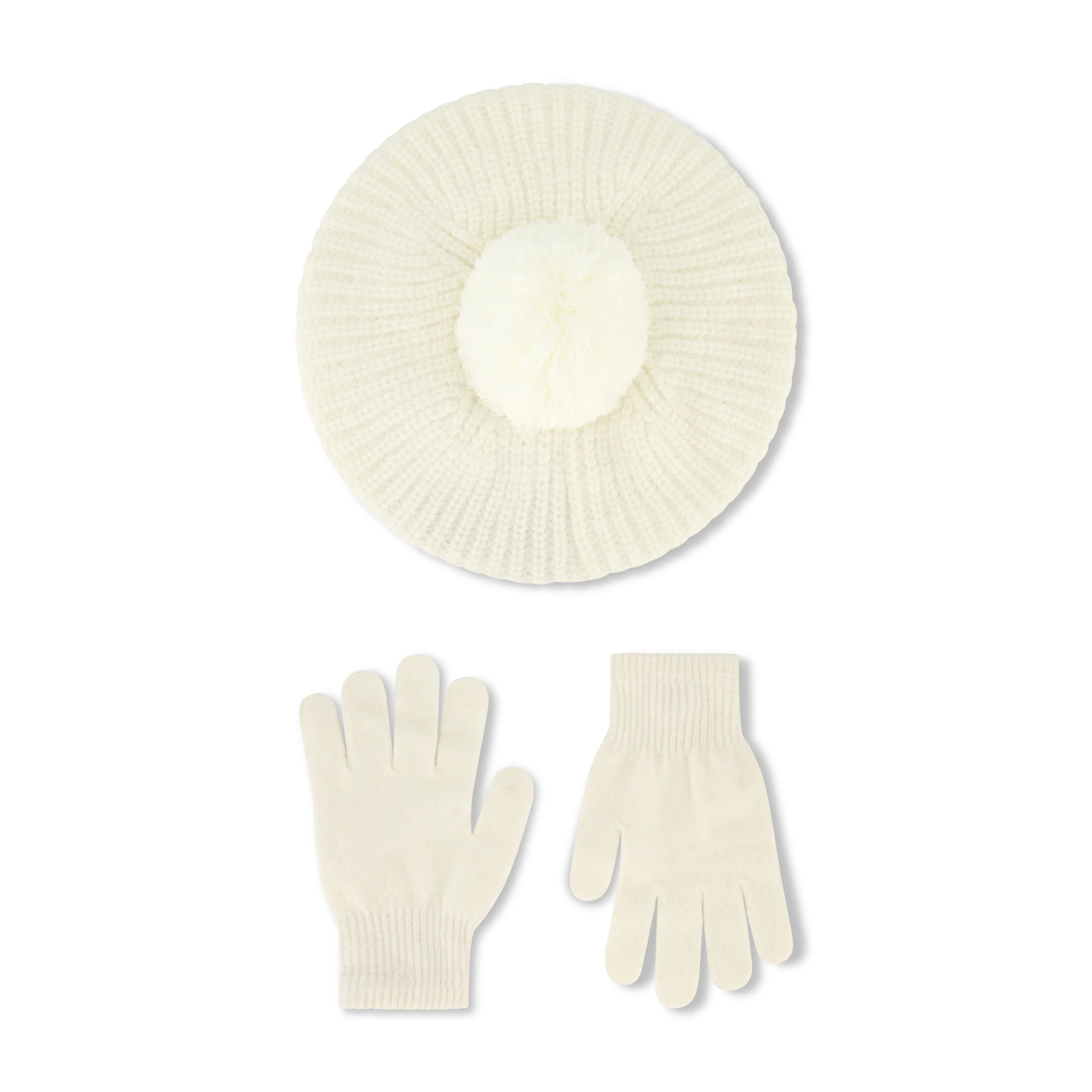 Laundry by Shelli Segal Women's Cozy Feather Yarn Beret and Glove Set sold by Ruumur product image thumbnail 4