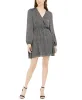 Leyden Women's Faux Wrap Printed Mini Dress Black Size Medium sold by Ruumur