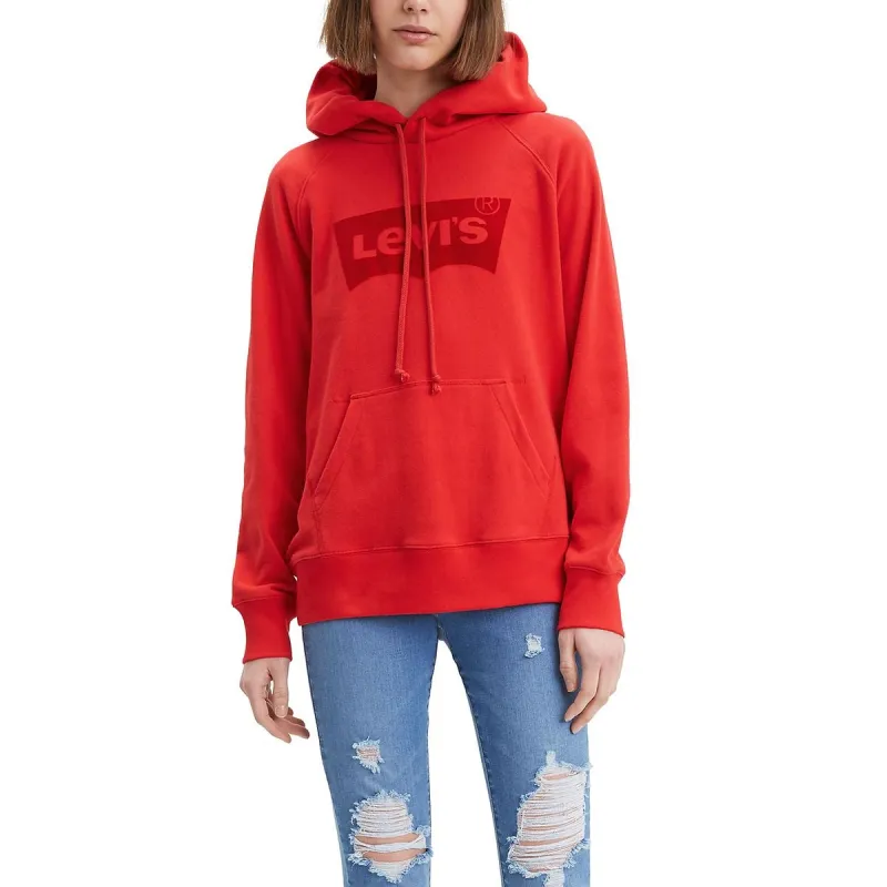 Levi's Women's Graphic Sport Hoodie Red Size X-Small sold by Ruumur