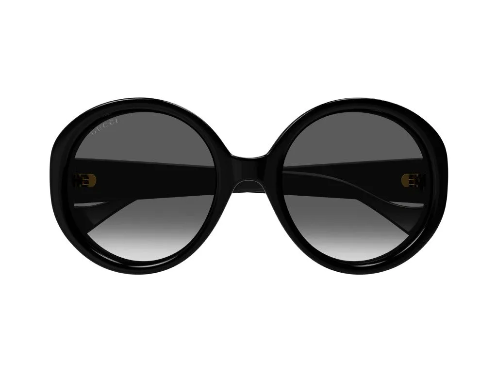 Gucci Round Sunglasses Black/ Grey Gradient 56mm sold by Ruumur product image thumbnail 2