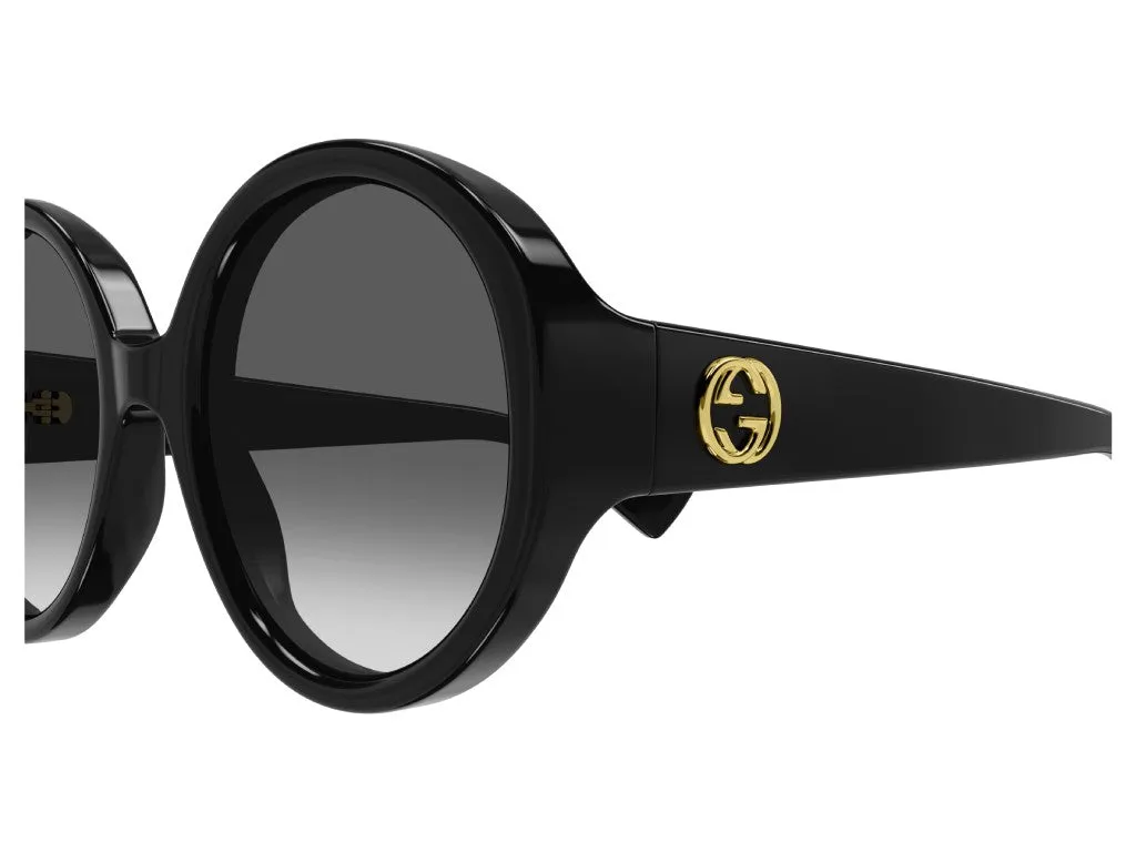 Gucci Round Sunglasses Black/ Grey Gradient 56mm sold by Ruumur product image thumbnail 3