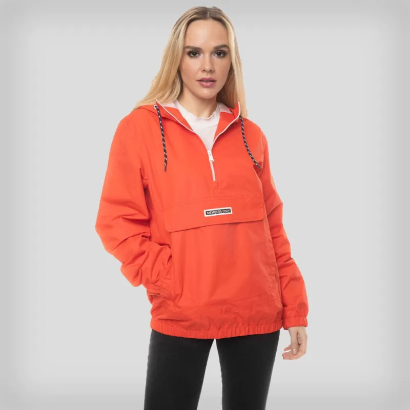Members Only Women's Solid Popover Oversized Jacket sold by Ruumur