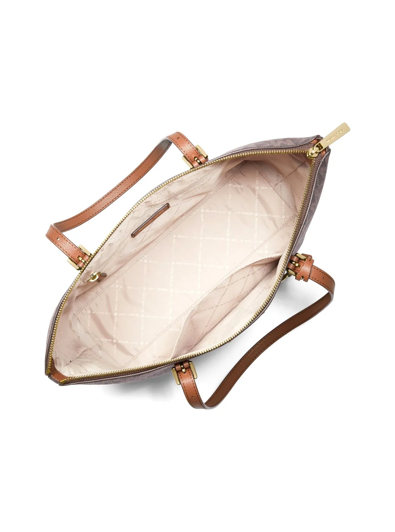 Michael Kors Women's Brown Coraline Large Logo and Leather Tote Bag sold by Ruumur product image thumbnail 3