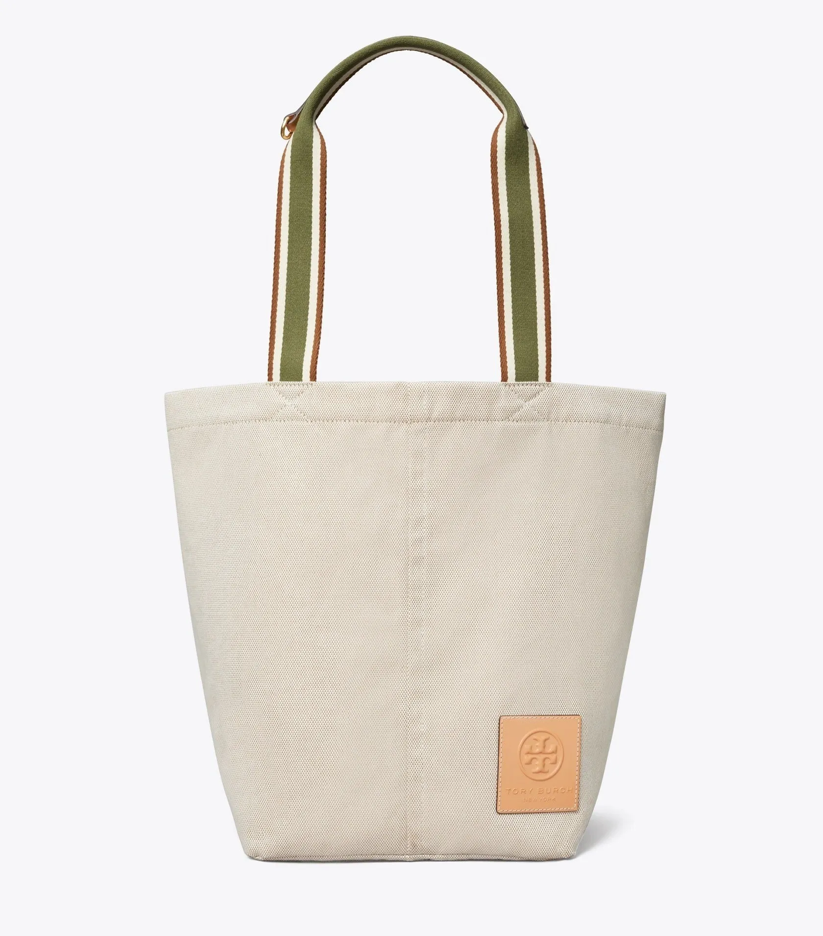 Tory Burch Natural Gracie Canvas Tote sold by Ruumur
