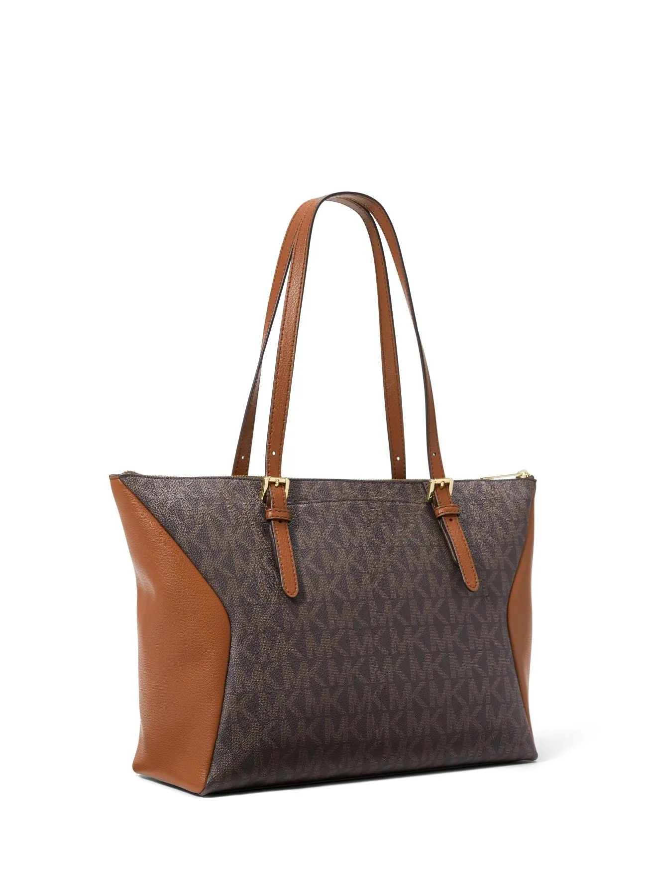 Michael Kors Women's Brown Coraline Large Logo and Leather Tote Bag sold by Ruumur product image thumbnail 2