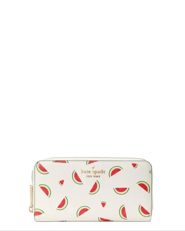 Kate Spade Staci Watermelon Party Large Continental Wallet sold by Ruumur