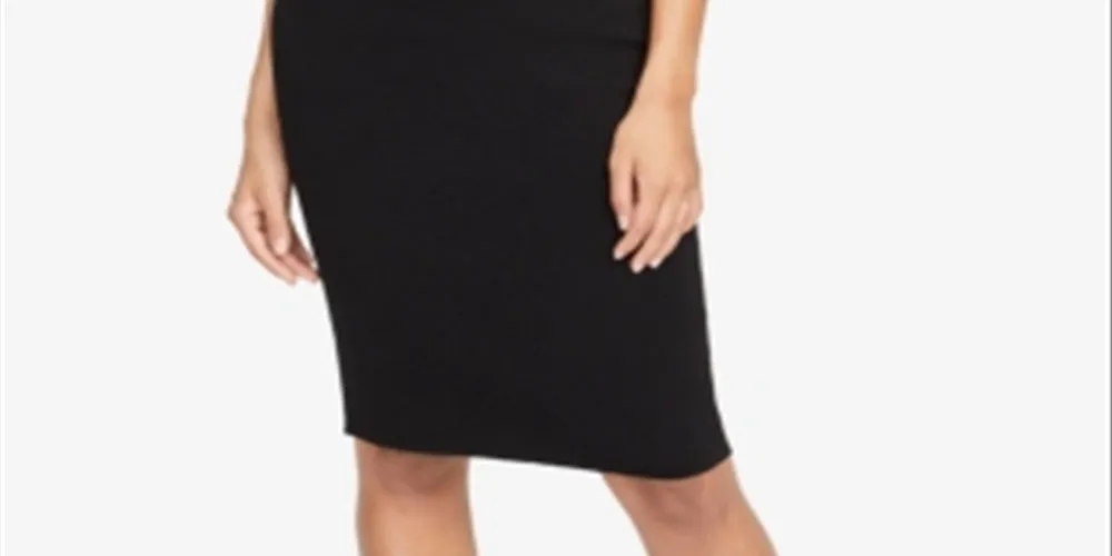 Rachel Roy Women's Pencil Sweater Skirt Black Size Large sold by Ruumur product image thumbnail 2
