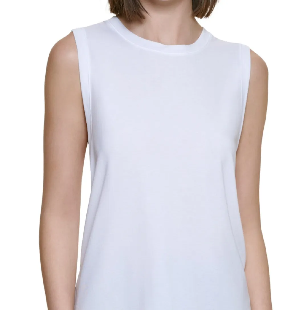 Calvin Klein Women's Dropped Armhole Tank Top White Size Small sold by Ruumur product image thumbnail 2