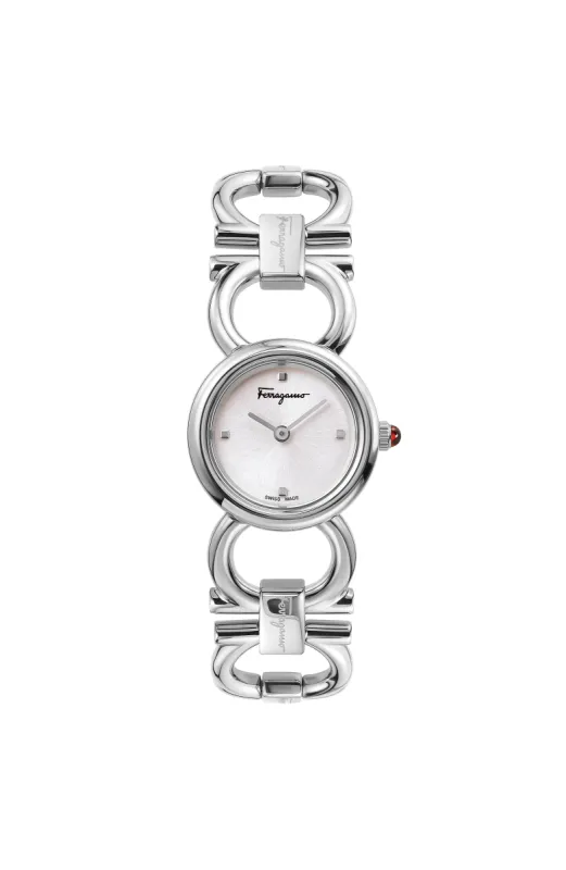 Ferragamo Women's Double Gancini 22mm Quartz Watch SFYD00121 sold by Ruumur