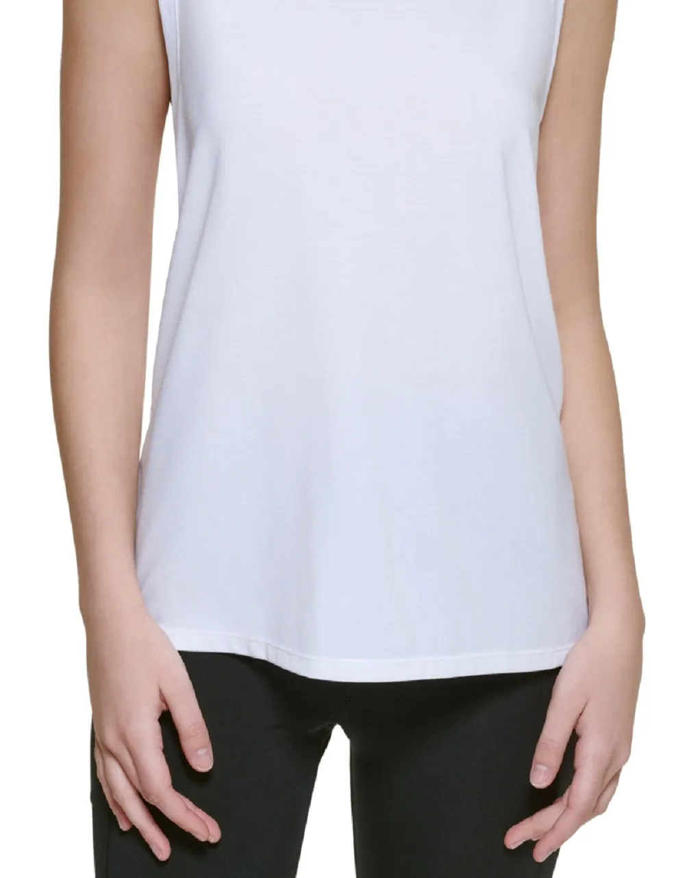 Calvin Klein Women's Dropped Armhole Tank Top White Size Small sold by Ruumur product image thumbnail 3