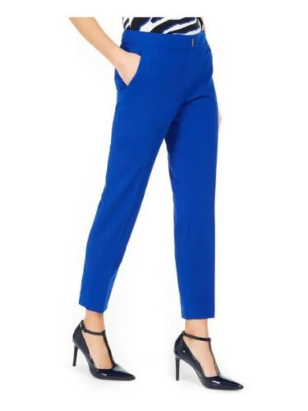 Calvin Klein Women's Straight-Leg Dress Pants Blue Size 14 sold by Ruumur