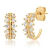 Pave Ornate Huggies sold by Ruumur