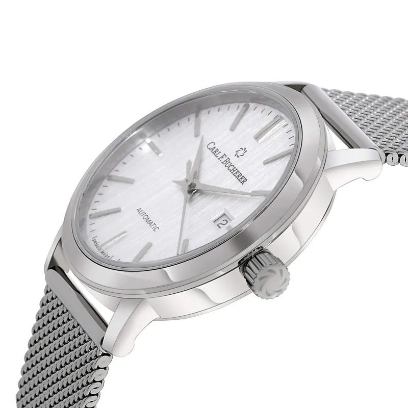 Carl F. Bucherer Adamavi Date Stainless Steel Women's Automatic Watch 00.10320.08.13.22 made by Ruumur