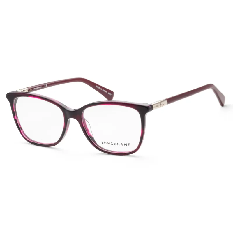 Longchamp Women's LO2603-613 Fashion 54mm Striped Violet Opticals made by Ruumur