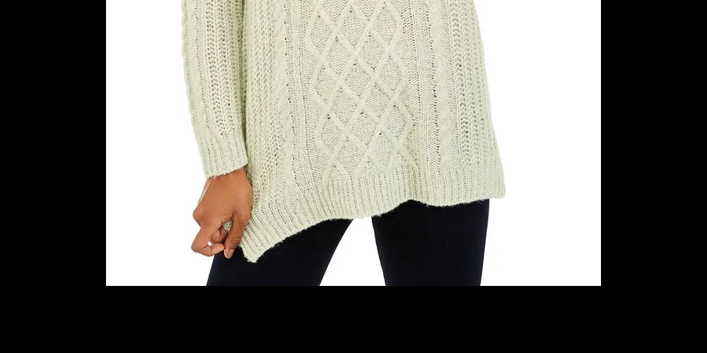 NO COMMENT Women's Textured Printed Long Sleeve Off Shoulder Blouse Top Green Size Small sold by Ruumur product image thumbnail 3