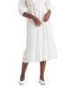 Black Tape Women's Buttoned Eyelet Midi Dress White Size Small sold by Ruumur