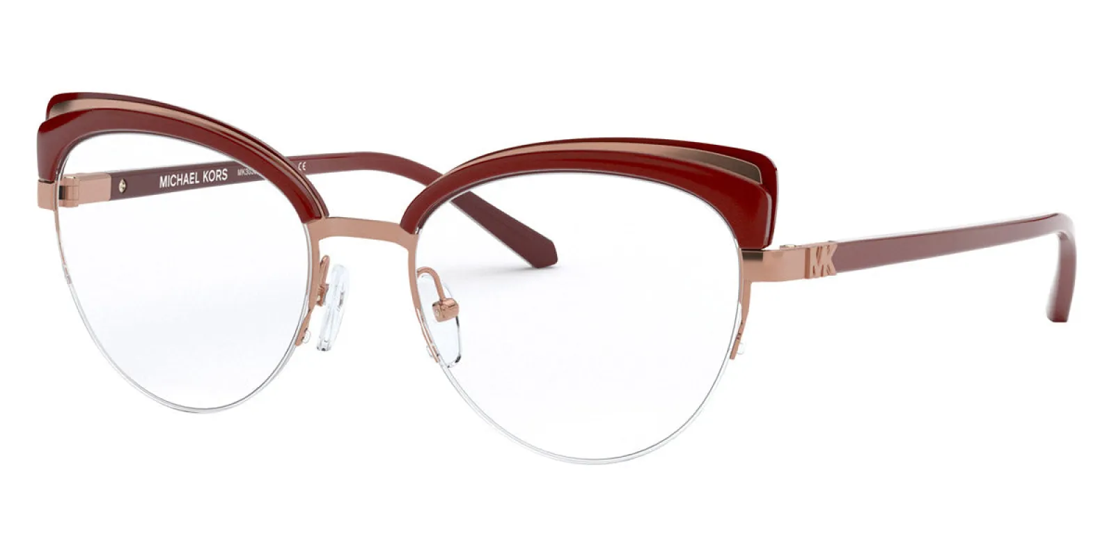 Michael Kors Women's Norway 53mm Rose Gold Opticals MK3036-1108-53 sold by Ruumur