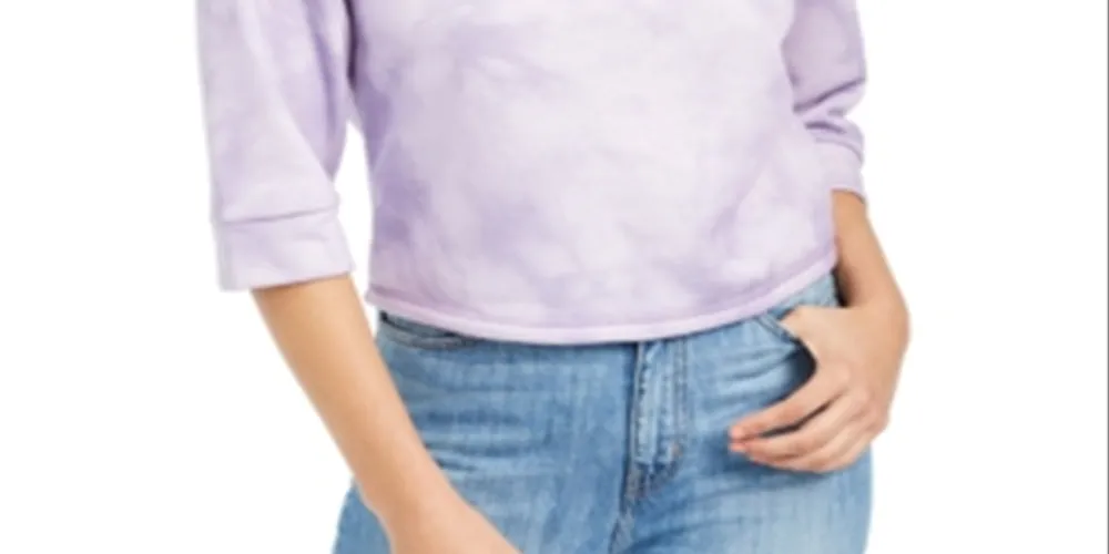 Guess Women's Comfy Cozy Sweatshirt Purple Size Medium sold by Ruumur product image thumbnail 3