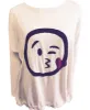 Angel Apparel Kiss in Love Emoji Top sold by Ruumur
