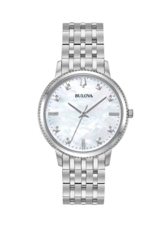 Bulova Women's Classic 41mm Quartz Diamond Watch 96P207 sold by Ruumur