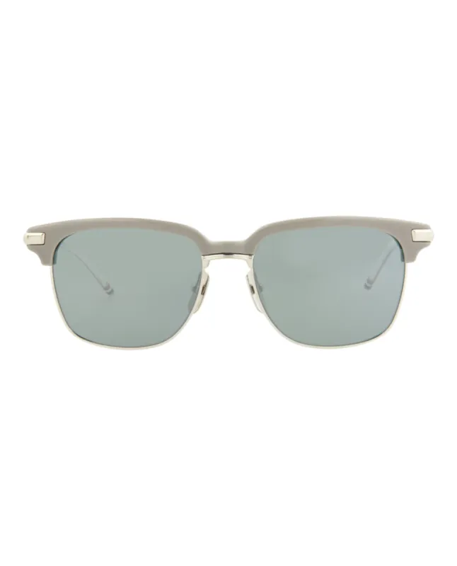 Thom Browne Novelty Sunglasses, style # TB713-BGRYSLV55 made by Ruumur