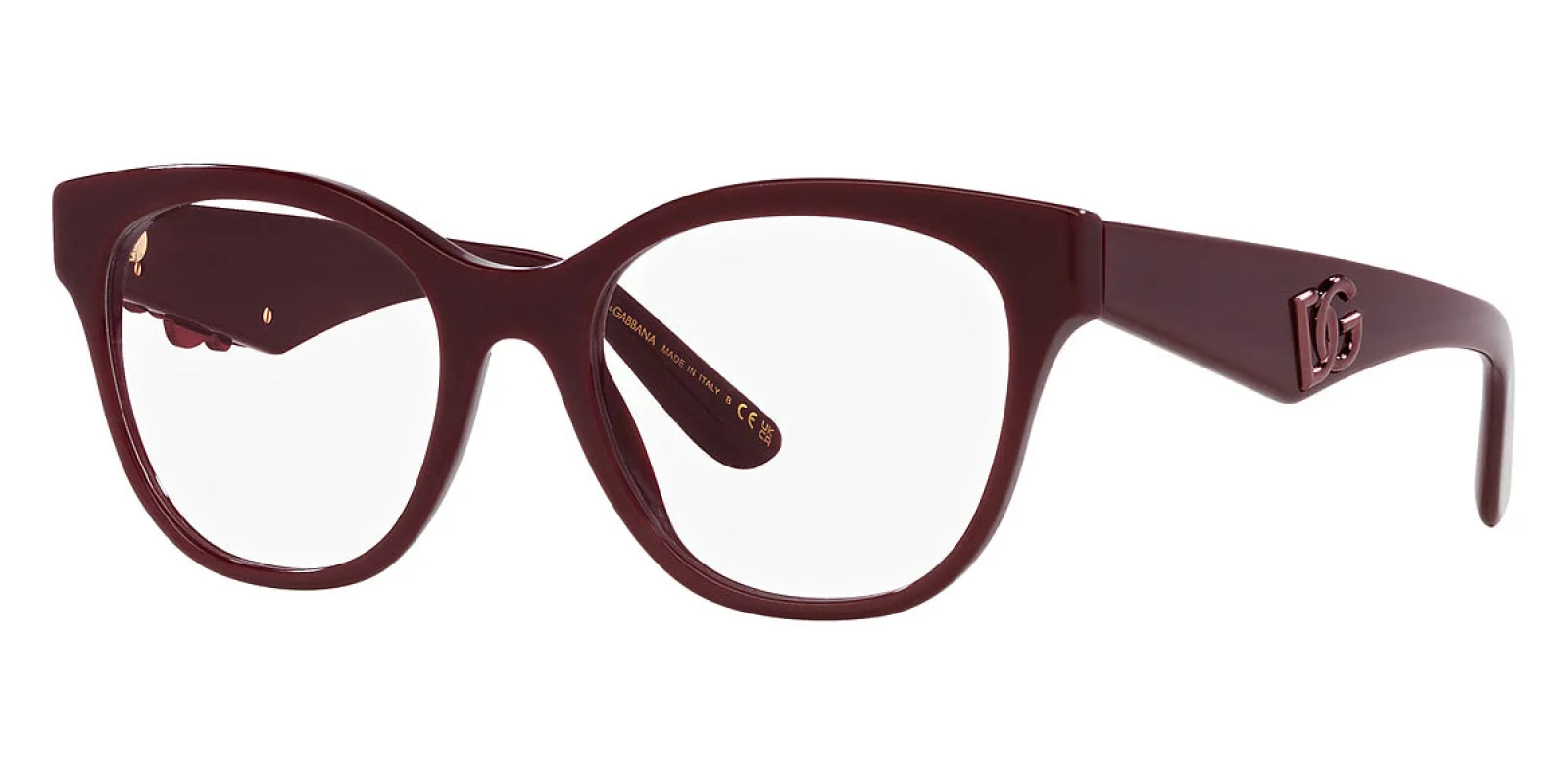 Dolce & Gabbana Women's Fashion DG3371F-3091-53 53mm Bordeaux Opticals sold by Ruumur