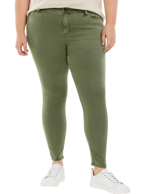 Celebrity Pink Women's Plus Denim Skinny Fit Ankle Jeans Green Size 14 sold by Ruumur