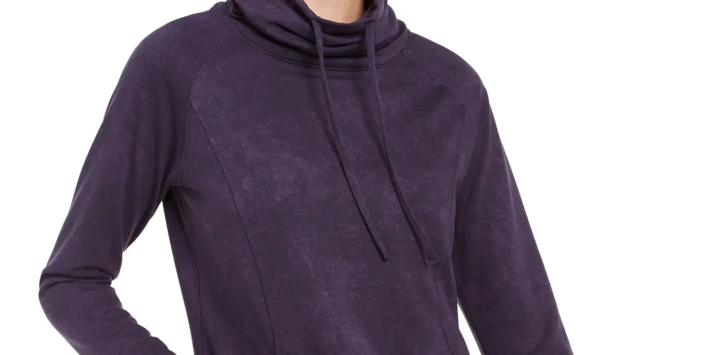 32 Degrees Women's Funnel-Neck Top Purple Size Petite Medium sold by Ruumur product image thumbnail 2