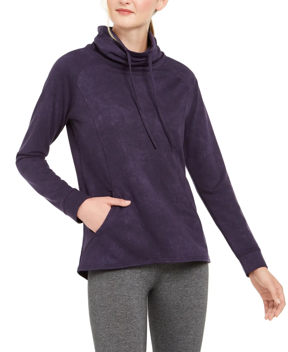 32 Degrees Women's Funnel-Neck Top Purple Size Petite Medium sold by Ruumur