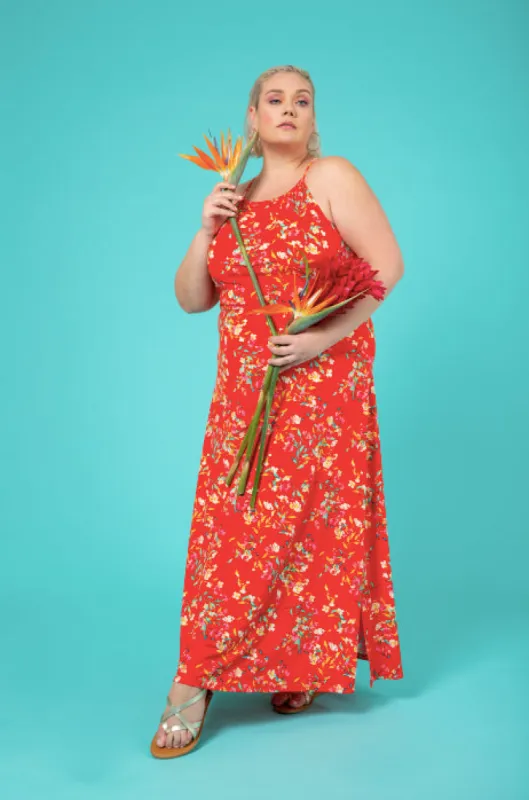 Leota Women's Cameron Maxi Dress Red sold by Ruumur