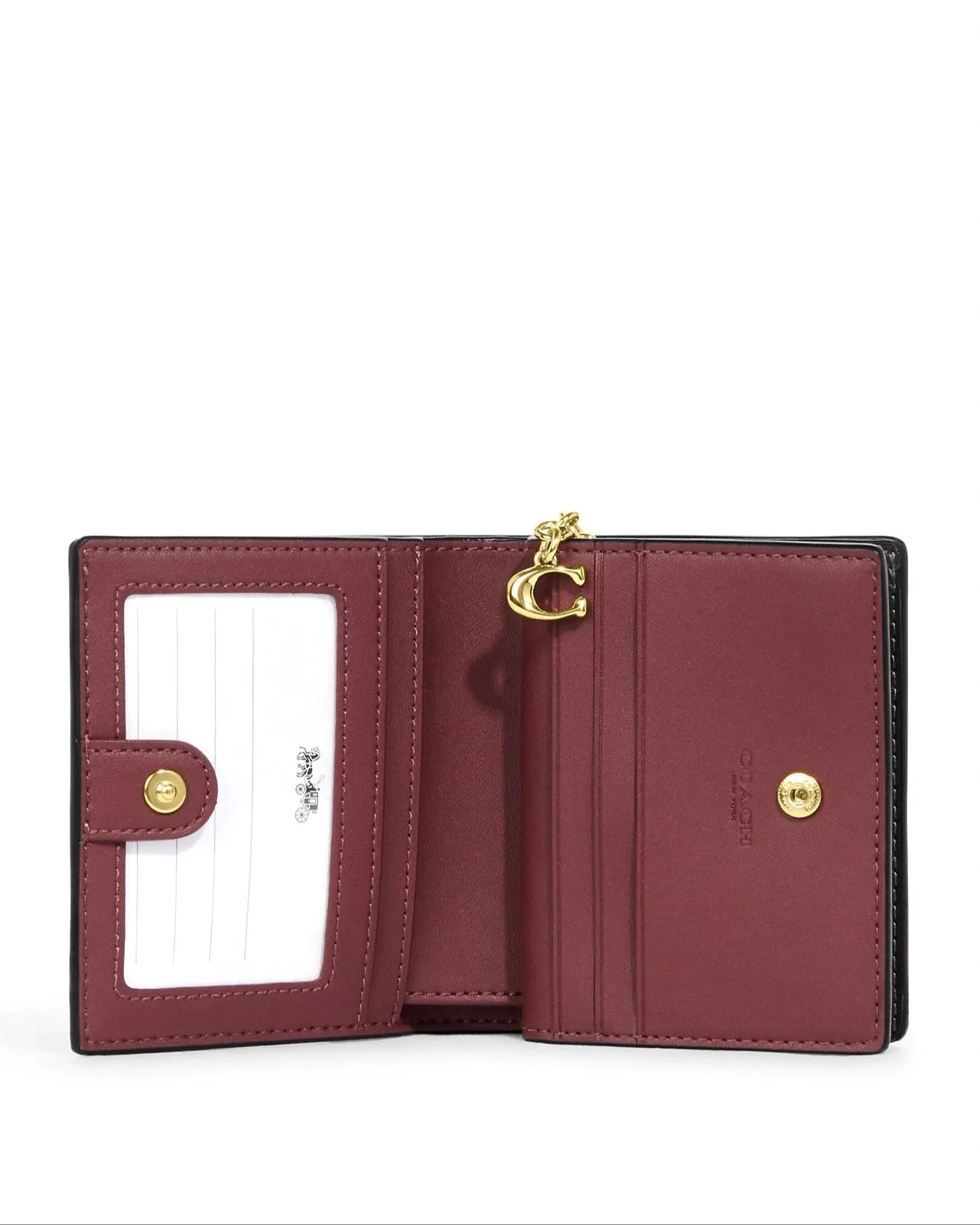 Coach Women's Black Snap Wallet In Signature Leather sold by Ruumur product image thumbnail 2