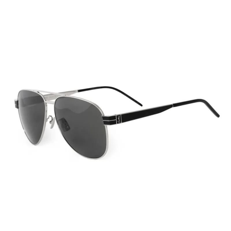 Saint Laurent Aviator Sunglasses SLM53 002 60 made by Ruumur