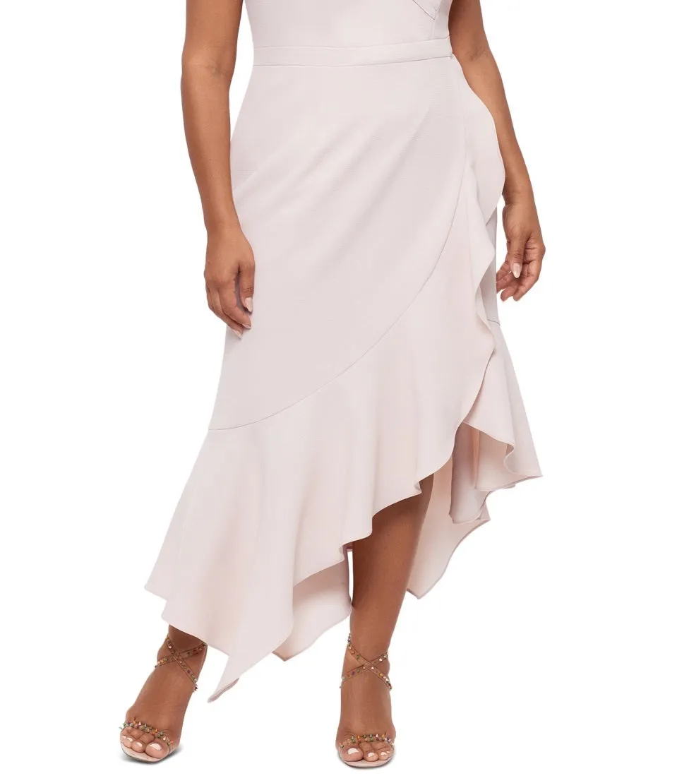 XSCAPE Women's Off The Shoulder Gown Beige Size 14W sold by Ruumur product image thumbnail 3