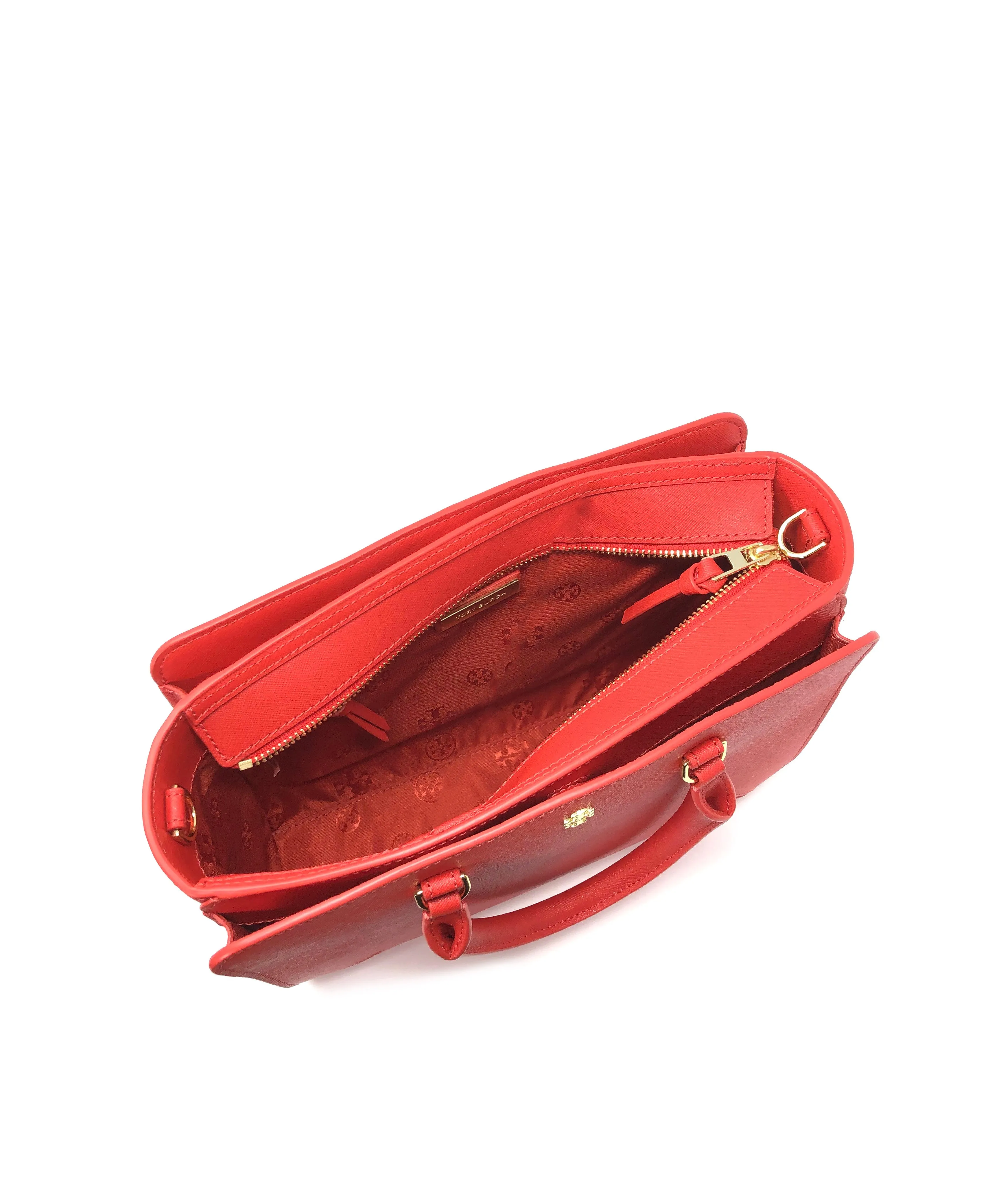 Tory Burch Poppy Orange Emerson Small Zip Tote sold by Ruumur product image thumbnail 4